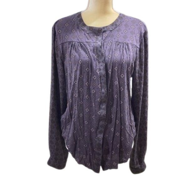 Loft L/S Button Down Blouse XL - Picture 1 of 6